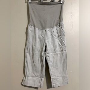 Motherhood maternity, khaki capris, size small!
